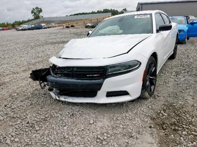 2C3CDXBG4JH335560 - 2018 DODGE CHARGER SX WHITE photo 2