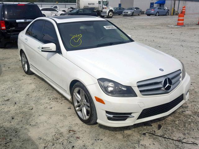 WDDGF4HB8DA779907 - 2013 MERCEDES-BENZ C 250 WHITE photo 1