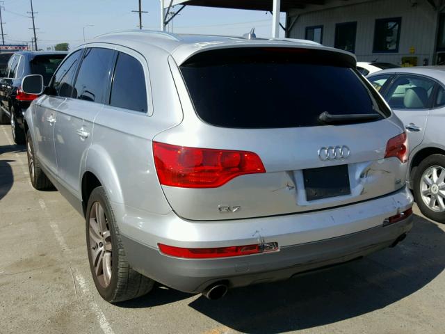 WA1AV74L77D032900 - 2007 AUDI Q7 4.2 QUA SILVER photo 3