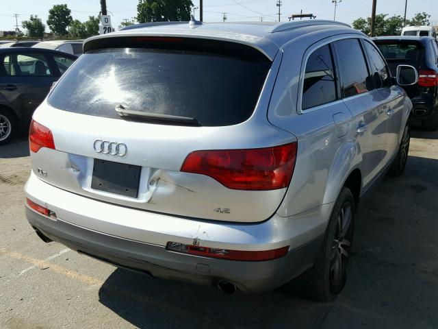 WA1AV74L77D032900 - 2007 AUDI Q7 4.2 QUA SILVER photo 4