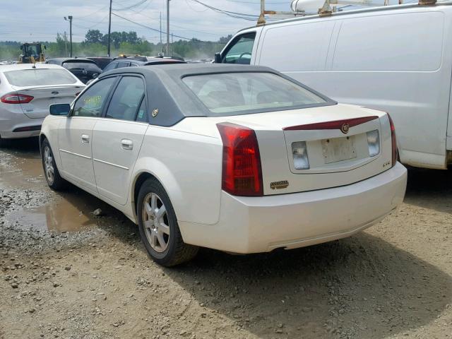 1G6DP567350133215 - 2005 CADILLAC CTS HI FEA WHITE photo 3