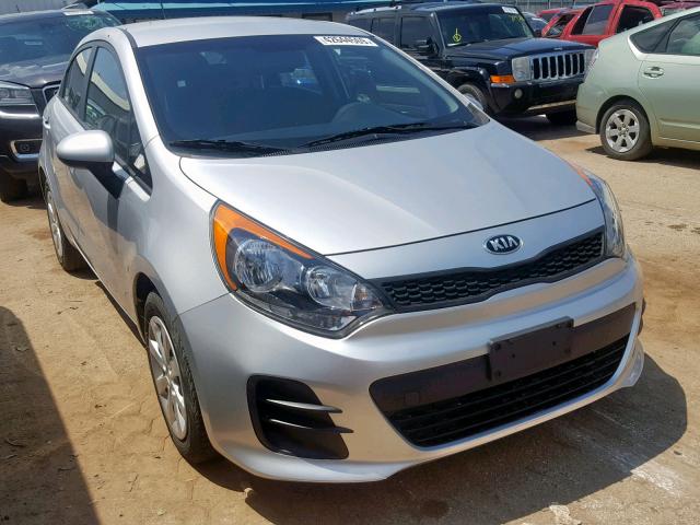 KNADM5A35G6676511 - 2016 KIA RIO LX SILVER photo 1