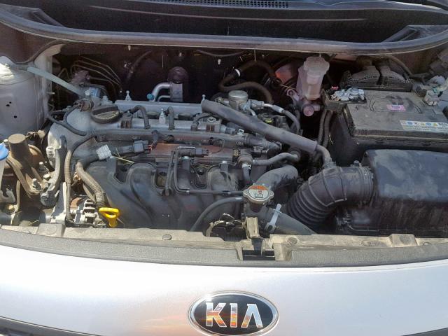 KNADM5A35G6676511 - 2016 KIA RIO LX SILVER photo 7