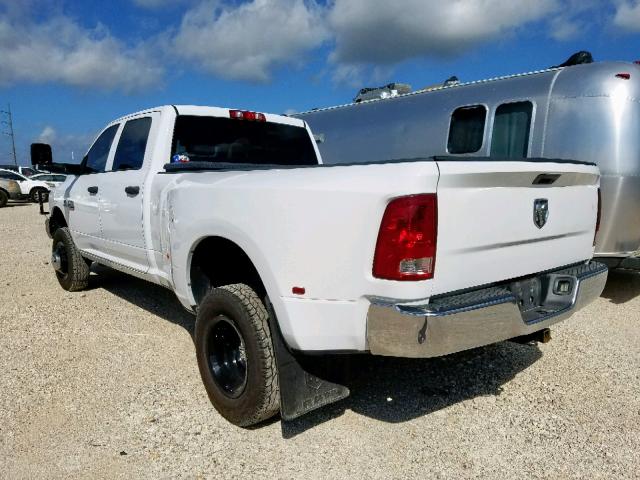 3D73Y4CL9BG554919 - 2011 DODGE RAM 3500 WHITE photo 3