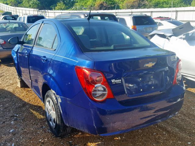 1G1JA5SH1D4114565 - 2013 CHEVROLET SONIC LS BLUE photo 3