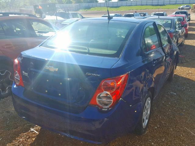 1G1JA5SH1D4114565 - 2013 CHEVROLET SONIC LS BLUE photo 4
