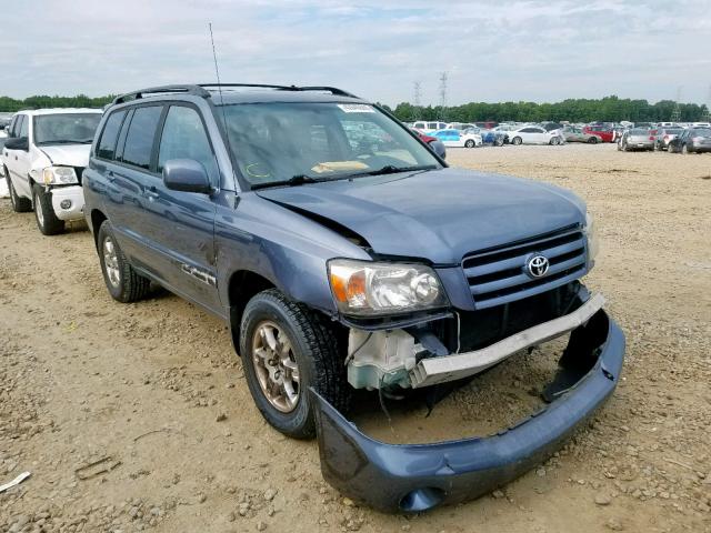 JTEGP21A260117029 - 2006 TOYOTA HIGHLANDER BLUE photo 1