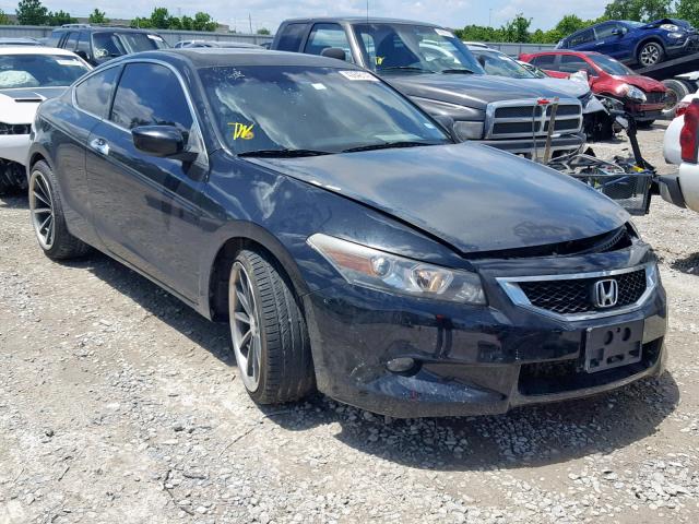 1HGCS2B83AA004756 - 2010 HONDA ACCORD EXL BLACK photo 1