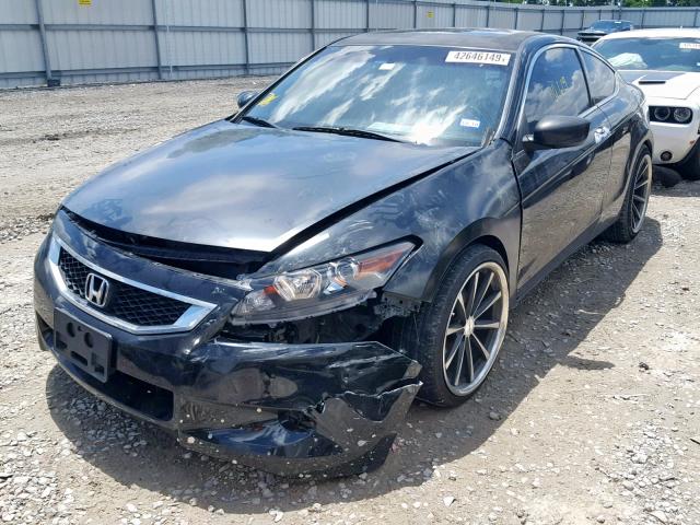 1HGCS2B83AA004756 - 2010 HONDA ACCORD EXL BLACK photo 2