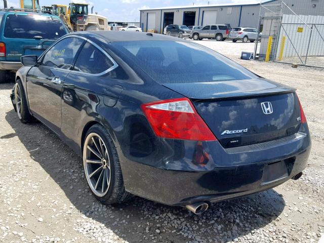 1HGCS2B83AA004756 - 2010 HONDA ACCORD EXL BLACK photo 3