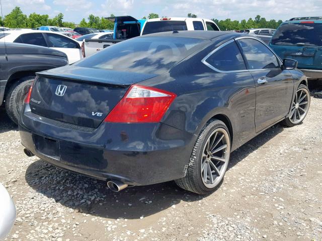 1HGCS2B83AA004756 - 2010 HONDA ACCORD EXL BLACK photo 4