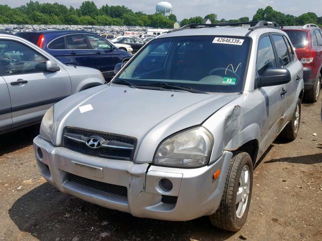 KM8JM12B46U470686 - 2006 HYUNDAI TUCSON GL SILVER photo 2