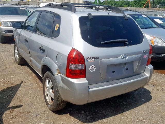 KM8JM12B46U470686 - 2006 HYUNDAI TUCSON GL SILVER photo 3