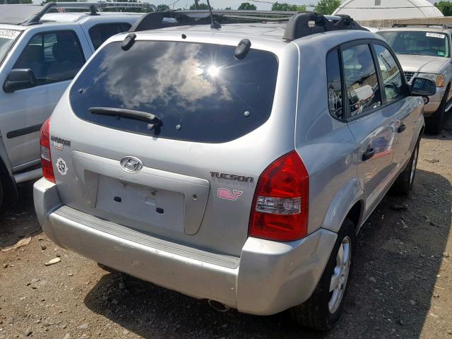 KM8JM12B46U470686 - 2006 HYUNDAI TUCSON GL SILVER photo 4