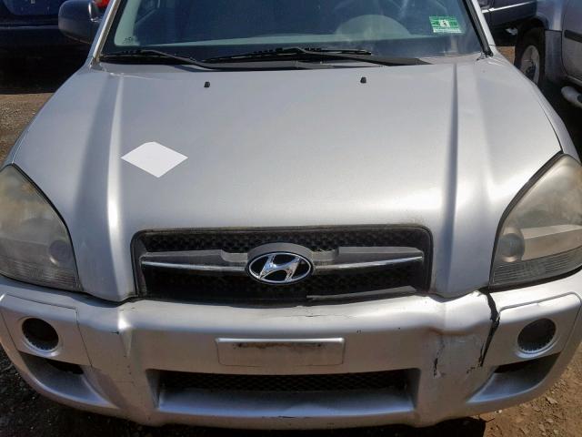 KM8JM12B46U470686 - 2006 HYUNDAI TUCSON GL SILVER photo 7