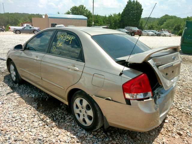 KNAFE121885517081 - 2008 KIA SPECTRA EX GOLD photo 3