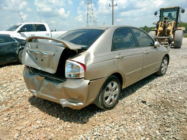 KNAFE121885517081 - 2008 KIA SPECTRA EX GOLD photo 4