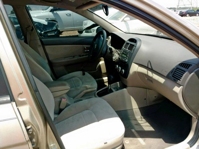 KNAFE121885517081 - 2008 KIA SPECTRA EX GOLD photo 5