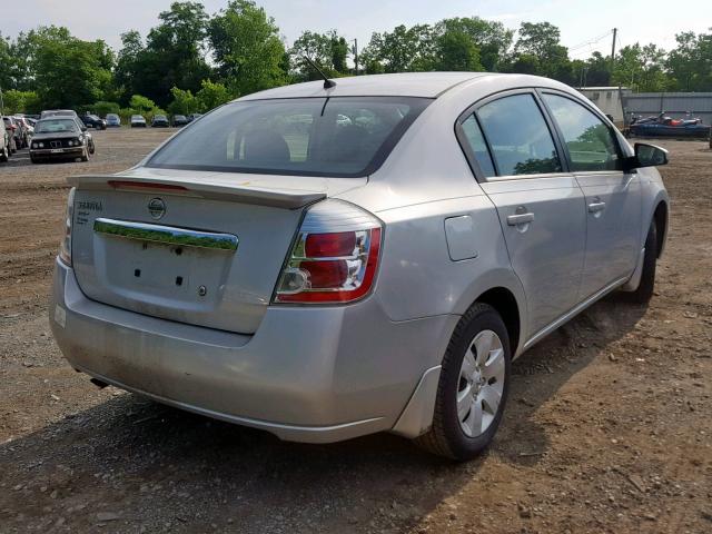 3N1AB6AP2CL785645 - 2012 NISSAN SENTRA 2.0 SILVER photo 4