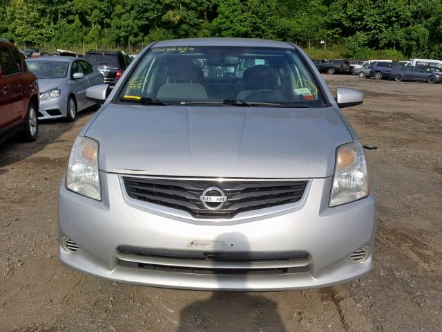 3N1AB6AP2CL785645 - 2012 NISSAN SENTRA 2.0 SILVER photo 9