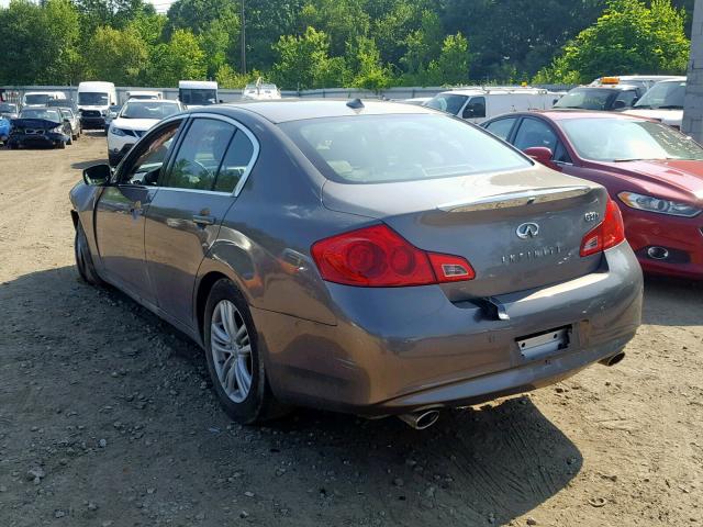 JN1CV6AR5CM682887 - 2012 INFINITI G37 BROWN photo 3