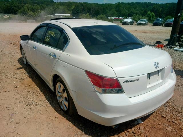 1HGCP36809A039235 - 2009 HONDA ACCORD EXL WHITE photo 3