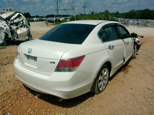 1HGCP36809A039235 - 2009 HONDA ACCORD EXL WHITE photo 4