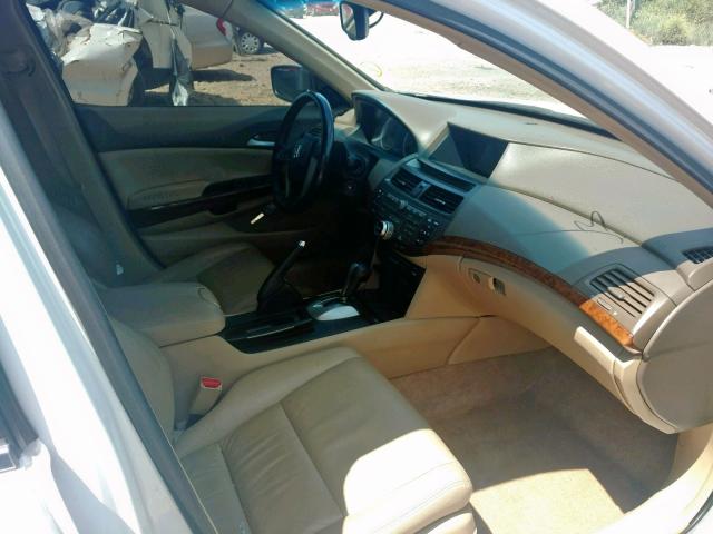 1HGCP36809A039235 - 2009 HONDA ACCORD EXL WHITE photo 5