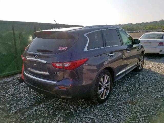 5N1AL0MM9DC344242 - 2013 INFINITI JX35 GRAY photo 4