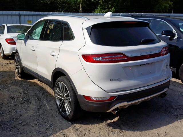 5LMTJ2AH6FUJ08580 - 2015 LINCOLN MKC WHITE photo 3