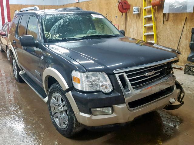 1FMEU74877UB10514 - 2007 FORD EXPLORER E BLACK photo 1