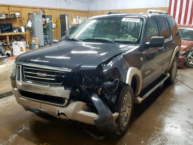 1FMEU74877UB10514 - 2007 FORD EXPLORER E BLACK photo 2