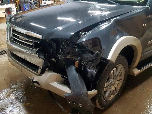 1FMEU74877UB10514 - 2007 FORD EXPLORER E BLACK photo 9