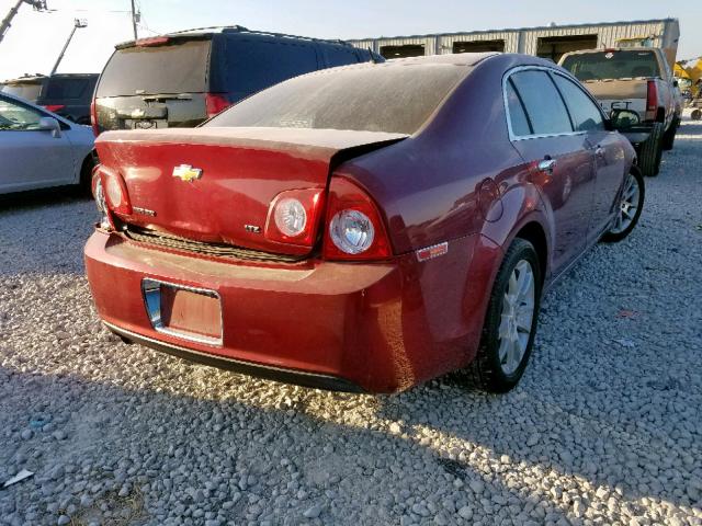 1G1ZK57B89F190185 - 2009 CHEVROLET MALIBU LTZ 红色 照片 4
