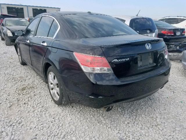 1HGCP3F80AA010662 - 2010 HONDA ACCORD EXL BLACK photo 3