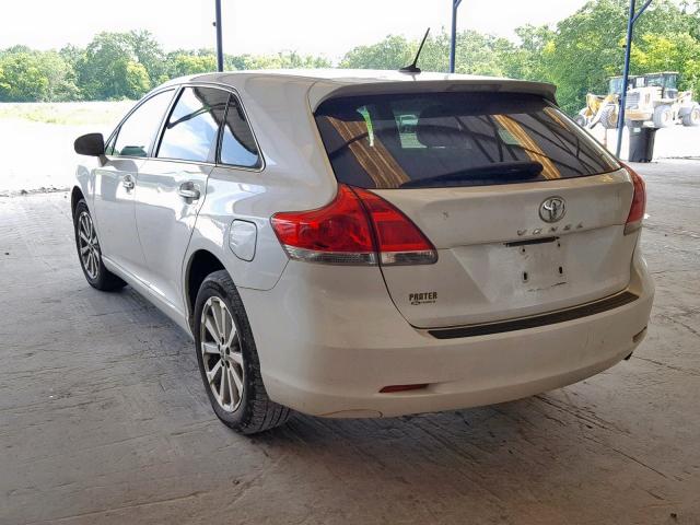 4T3ZE11A89U012007 - 2009 TOYOTA VENZA WHITE photo 3