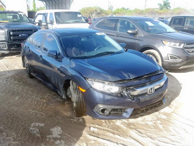 19XFC1F72GE020487 - 2016 HONDA CIVIC EXL BLUE photo 1