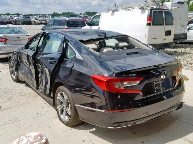 1HGCV1F53JA050959 - 2018 HONDA ACCORD EXL BLACK photo 3