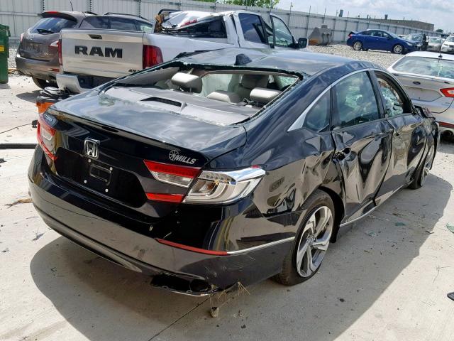 1HGCV1F53JA050959 - 2018 HONDA ACCORD EXL BLACK photo 4