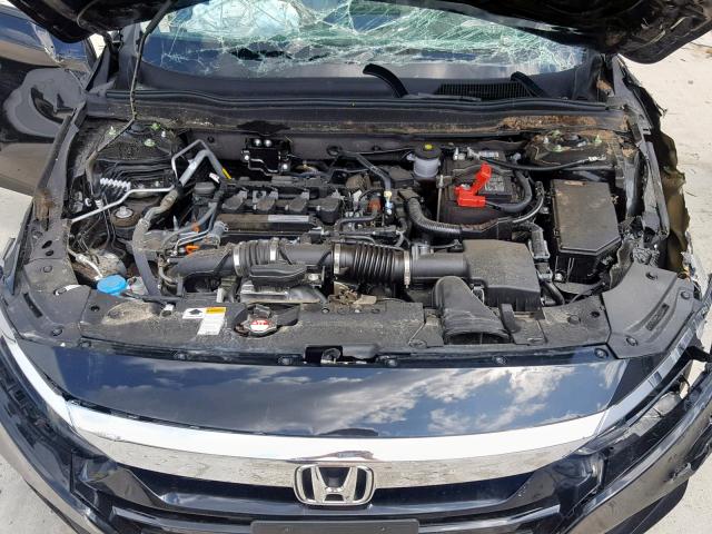 1HGCV1F53JA050959 - 2018 HONDA ACCORD EXL BLACK photo 7