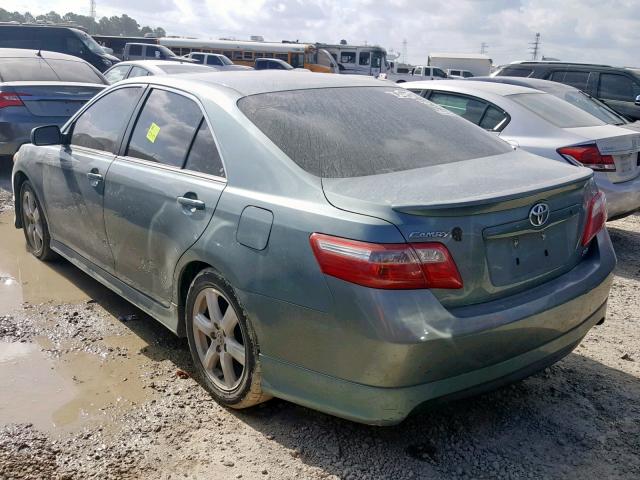 4T1BE46K87U721434 - 2007 TOYOTA CAMRY NEW GREEN photo 3