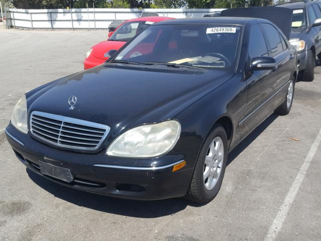 WDBNG70J12A237742 - 2002 MERCEDES-BENZ S 430 BLACK photo 2