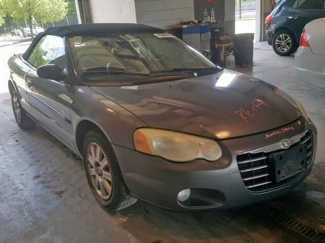 1C3EL55R84N263500 - 2004 CHRYSLER SEBRING LX CHARCOAL photo 1