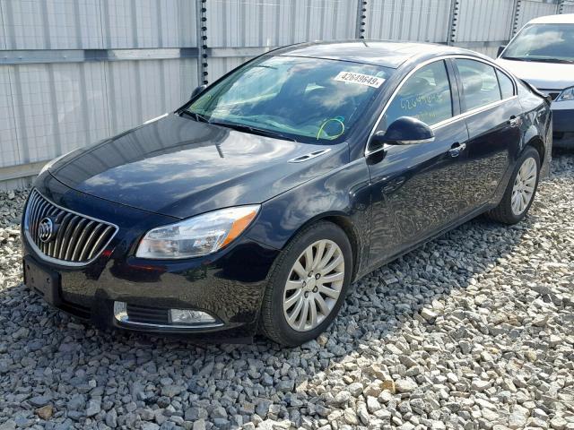 2G4GS5EV4D9249435 - 2013 BUICK REGAL PREM BLACK photo 2