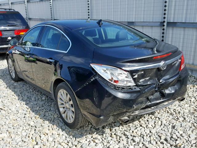 2G4GS5EV4D9249435 - 2013 BUICK REGAL PREM BLACK photo 3