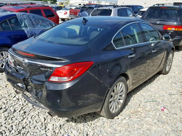 2G4GS5EV4D9249435 - 2013 BUICK REGAL PREM BLACK photo 4