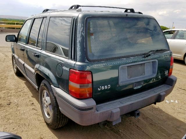 1J4GZ58Y5RC138599 - 1994 JEEP GRAND CHER GREEN photo 3