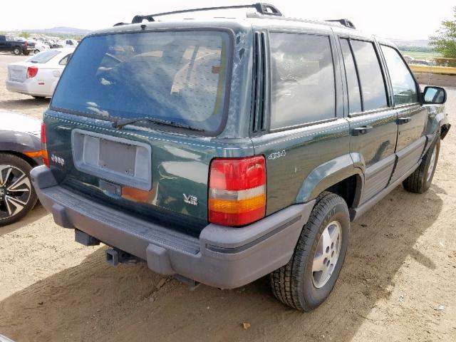 1J4GZ58Y5RC138599 - 1994 JEEP GRAND CHER GREEN photo 4