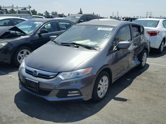 JHMZE2H53DS001737 - 2013 HONDA INSIGHT LX SILVER photo 2