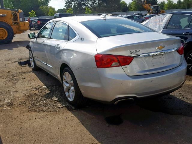 2G1165S35F9202413 - 2015 CHEVROLET IMPALA LTZ SILVER photo 3